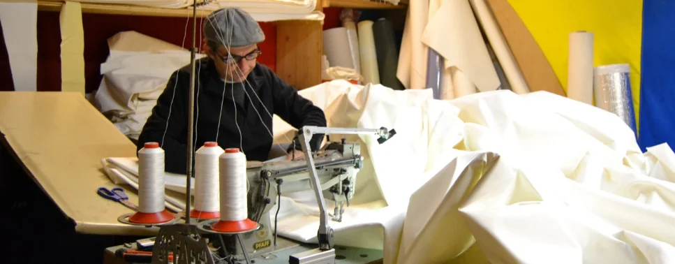 L'atelier de couture Les Iles en 1994